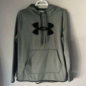 Under Armour Women’s Grey/Green Pull Over Hoodie